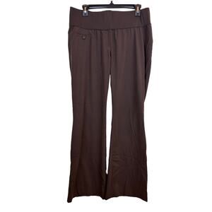 Liz Lange Maternity Women's Sz: 8 Brown Lounge Stretchy Bootcut Dress Pants